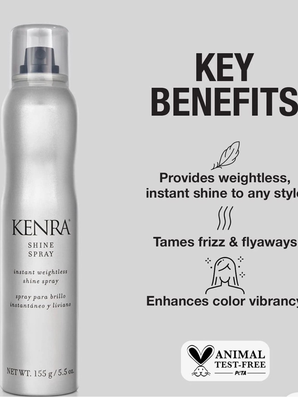Kenra Shine Spray 5.5 oz Brand New Sealed Hair Care